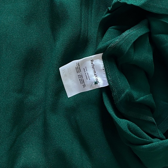 Reformation Gavin Dress - Emerald - Picture 5 of 7